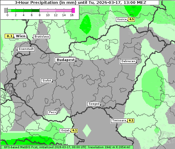 Niederschlag, 17. 3. 2026