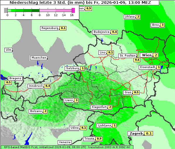 Niederschlag, 9. 1. 2026