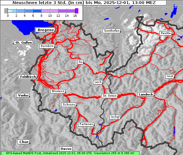 Neuschnee, 1. 12. 2025