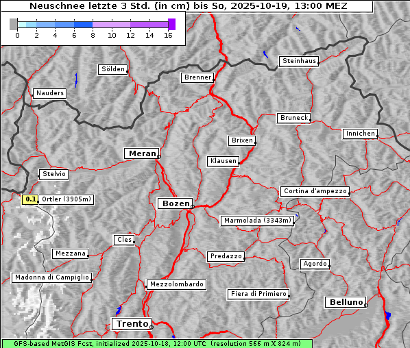 Neuschnee, 19. 10. 2025
