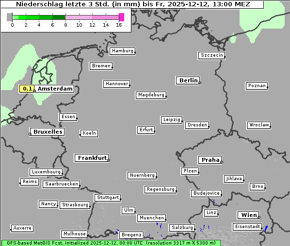 Niederschlag, 12. 12. 2025