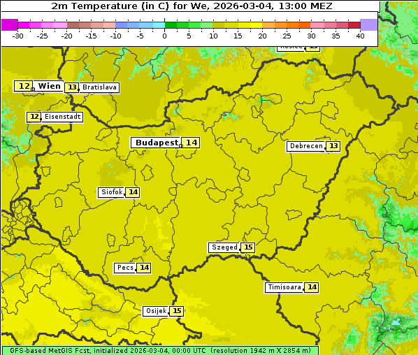 Temperatur, 4. 3. 2026