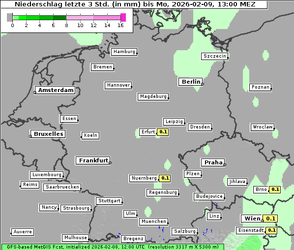 Niederschlag, 9. 2. 2026