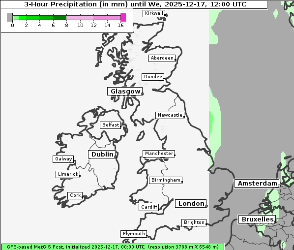 Niederschlag, 17. 12. 2025