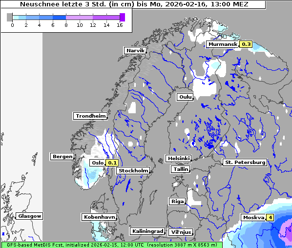 Neuschnee, 16. 2. 2026