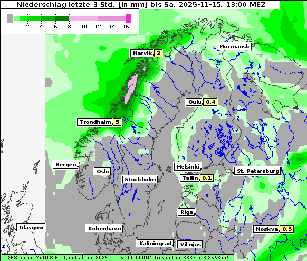 Niederschlag, 15. 11. 2025