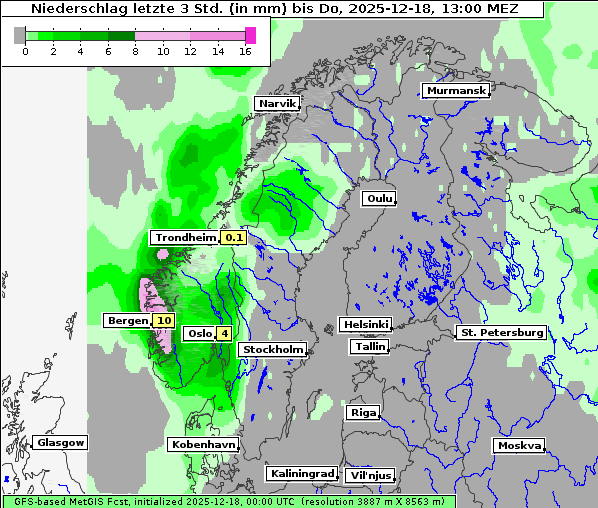 Niederschlag, 18. 12. 2025
