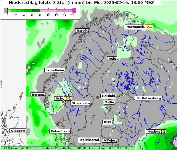 Niederschlag, 16. 2. 2026