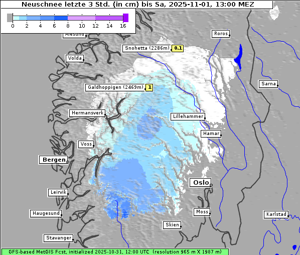Neuschnee, 1. 11. 2025
