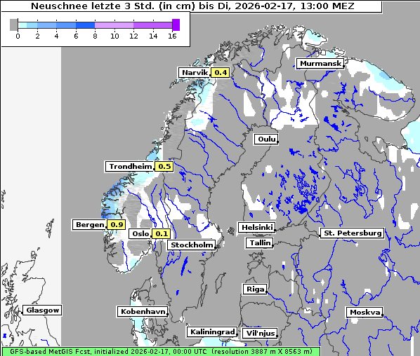 Neuschnee, 17. 2. 2026