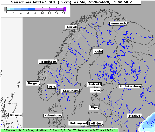 Neuschnee, 20. 4. 2026