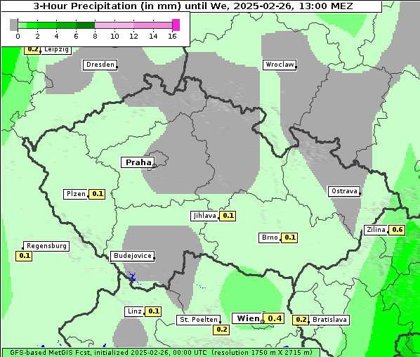 Niederschlag, 26. 2. 2025