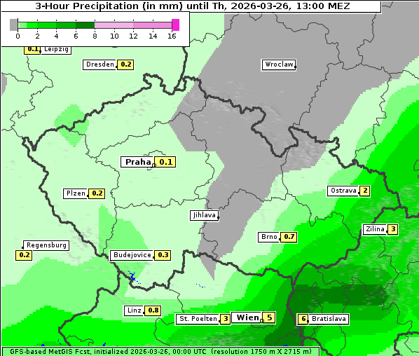 Niederschlag, 26. 3. 2026