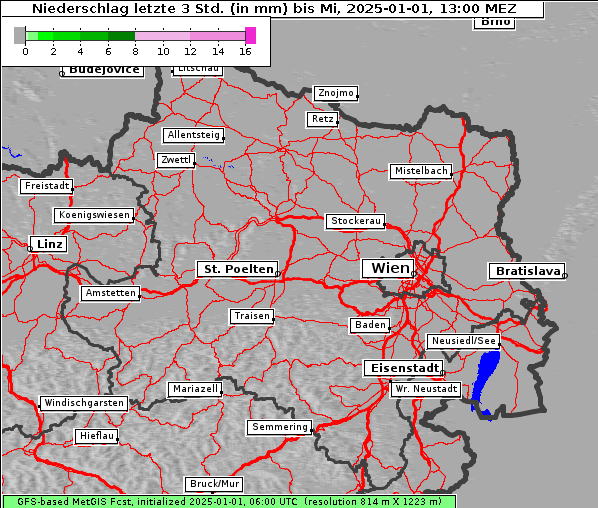 Niederschlag, 1. 1. 2025