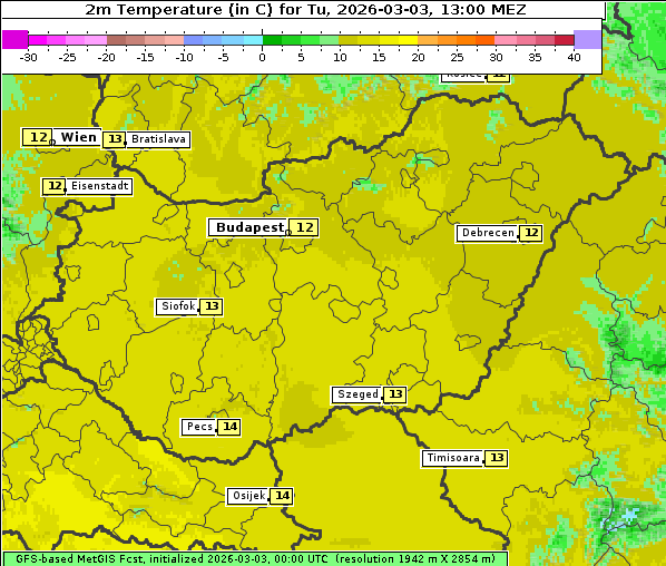 Temperatur, 3. 3. 2026
