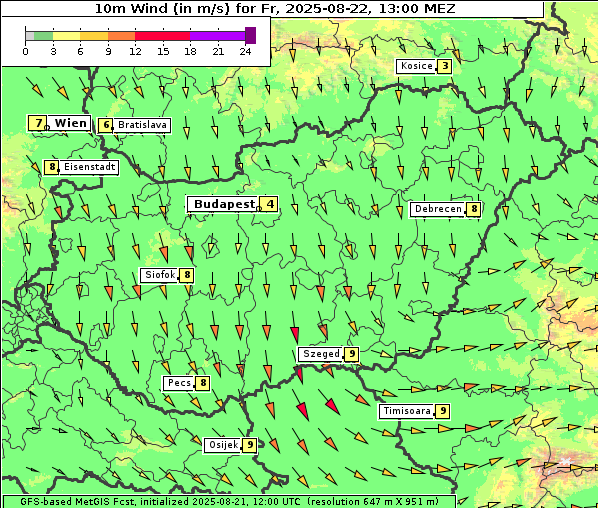 Wind, 22. 8. 2025