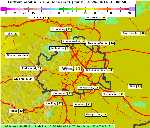 Temperatur, 14. 4. 2026