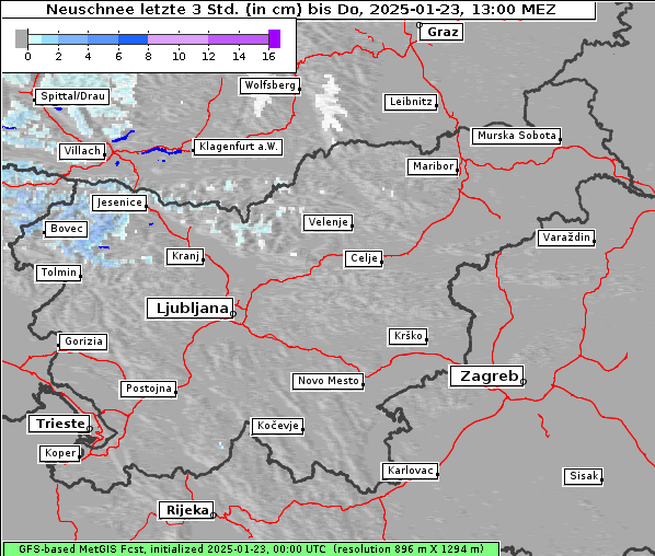 Neuschnee, 23. 1. 2025