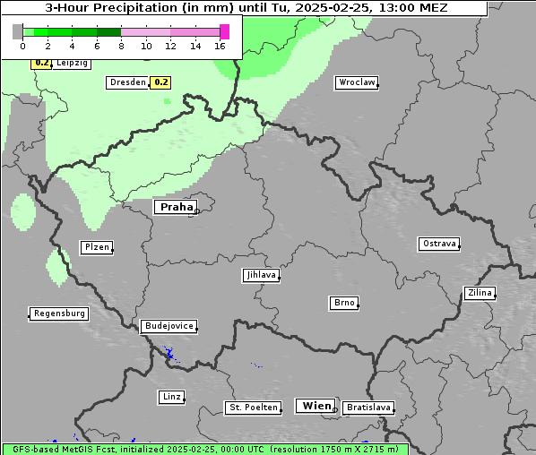 Niederschlag, 25. 2. 2025