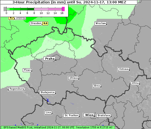 Niederschlag, 17. 11. 2024