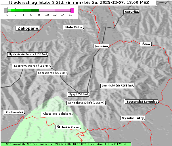 Niederschlag, 7. 12. 2025