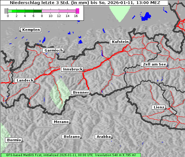 Niederschlag, 11. 1. 2026