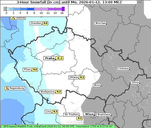 Neuschnee, 12. 1. 2026