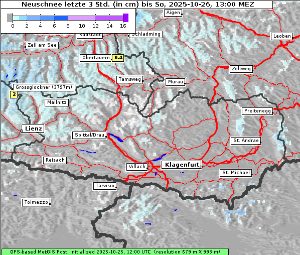 Neuschnee, 26. 10. 2025