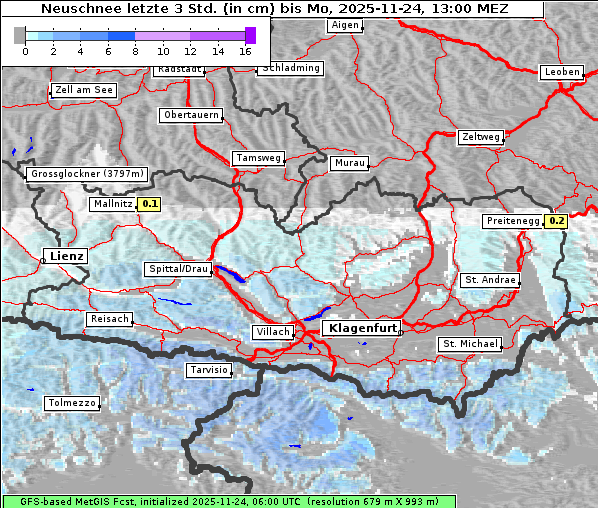 Neuschnee, 24. 11. 2025