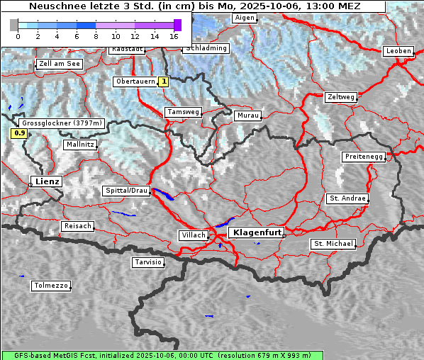 Neuschnee, 6. 10. 2025