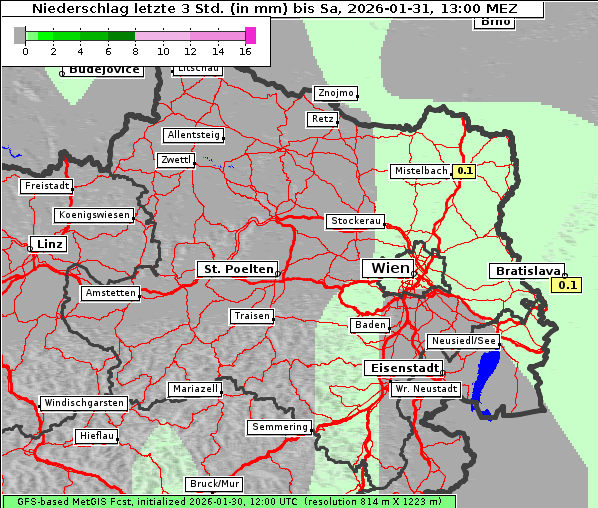 Niederschlag, 31. 1. 2026