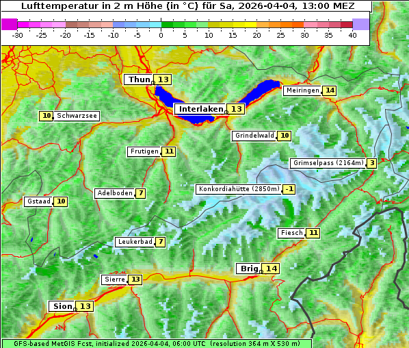 Temperatur, 4. 4. 2026