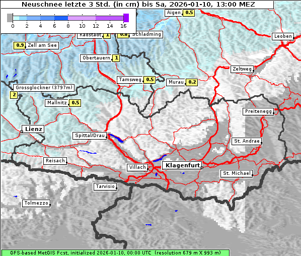 Neuschnee, 10. 1. 2026