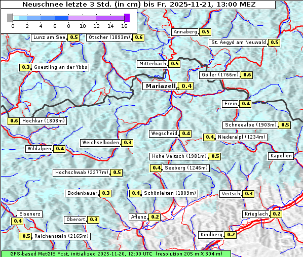 Neuschnee, 21. 11. 2025