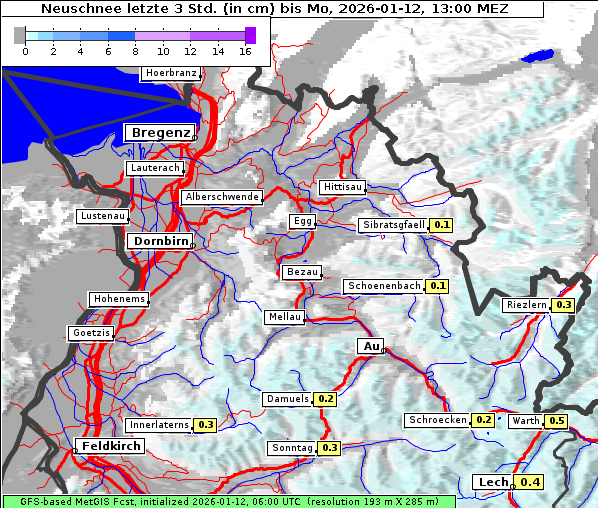 Neuschnee, 12. 1. 2026