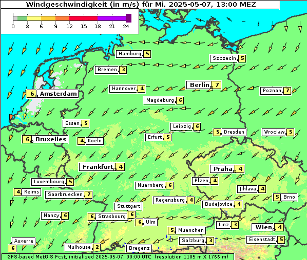 Wind, 7. 5. 2025