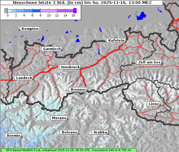 Neuschnee, 16. 11. 2025