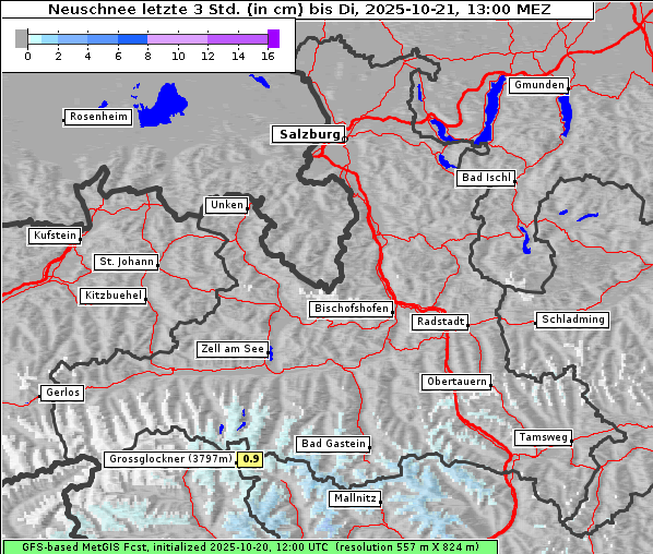 Neuschnee, 21. 10. 2025
