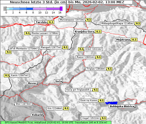 Neuschnee, 2. 2. 2026