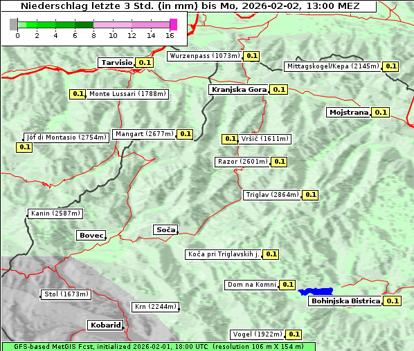 Niederschlag, 2. 2. 2026