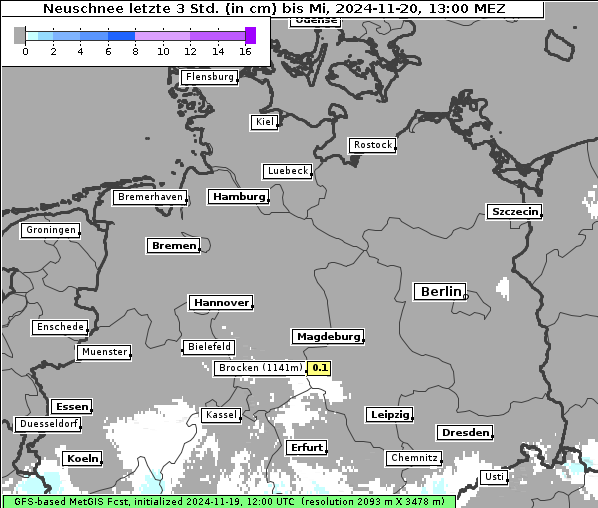 Neuschnee, 20. 11. 2024