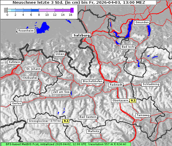 Neuschnee, 3. 4. 2026