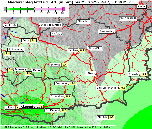 Niederschlag, 17. 12. 2025