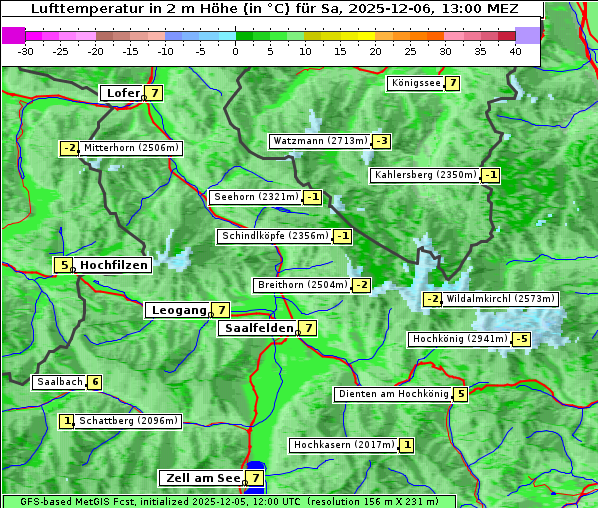 Temperatur, 6. 12. 2025