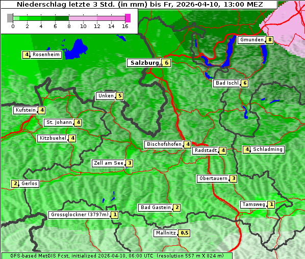 Niederschlag, 10. 4. 2026