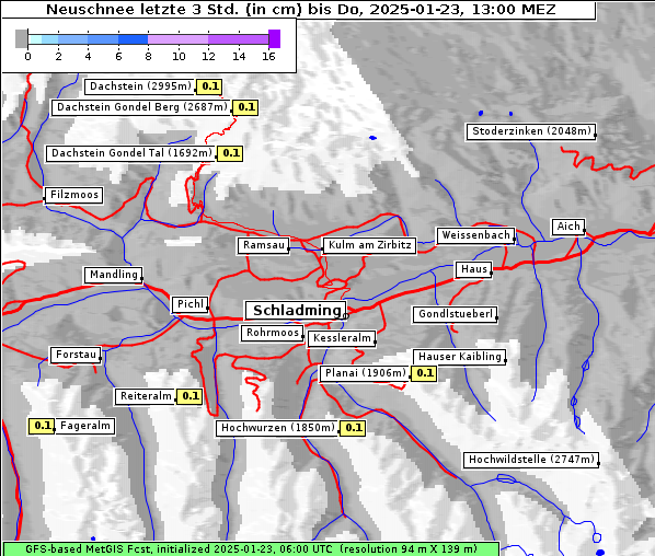 Neuschnee, 23. 1. 2025