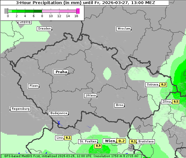 Niederschlag, 27. 3. 2026