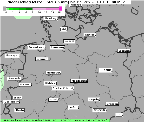 Niederschlag, 13. 11. 2025