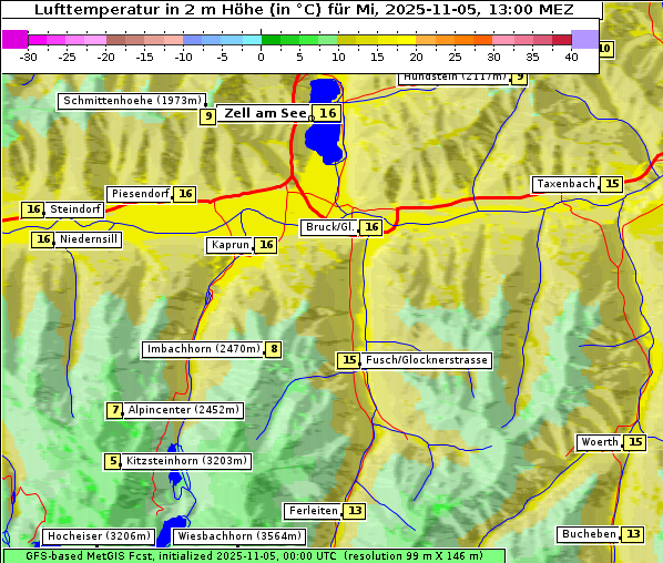 Temperatur, 5. 11. 2025