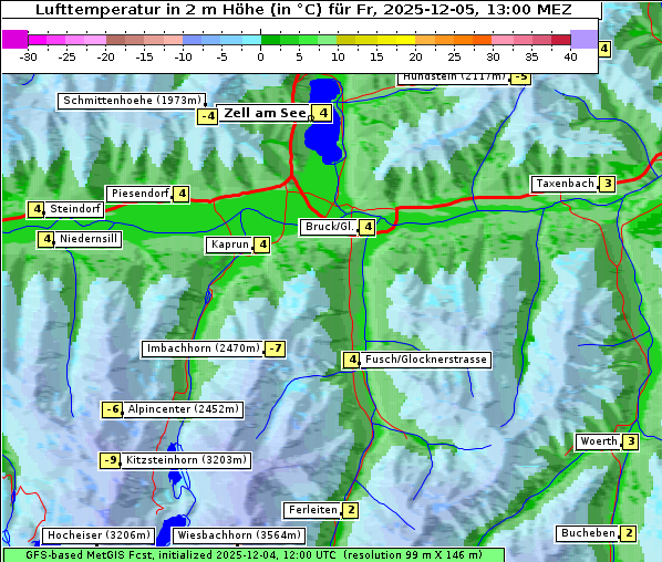 Temperatur, 5. 12. 2025